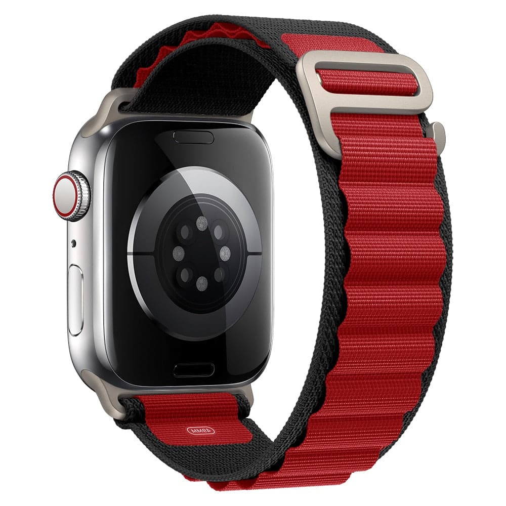 Apple Watch Band - Alpine Loop - Red & Black - Watch Band