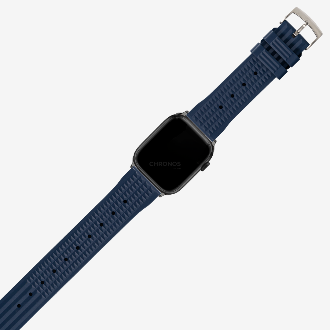 Apple Watch Band - King Waffle FKM Rubber - Navy Blue - Watch Band
