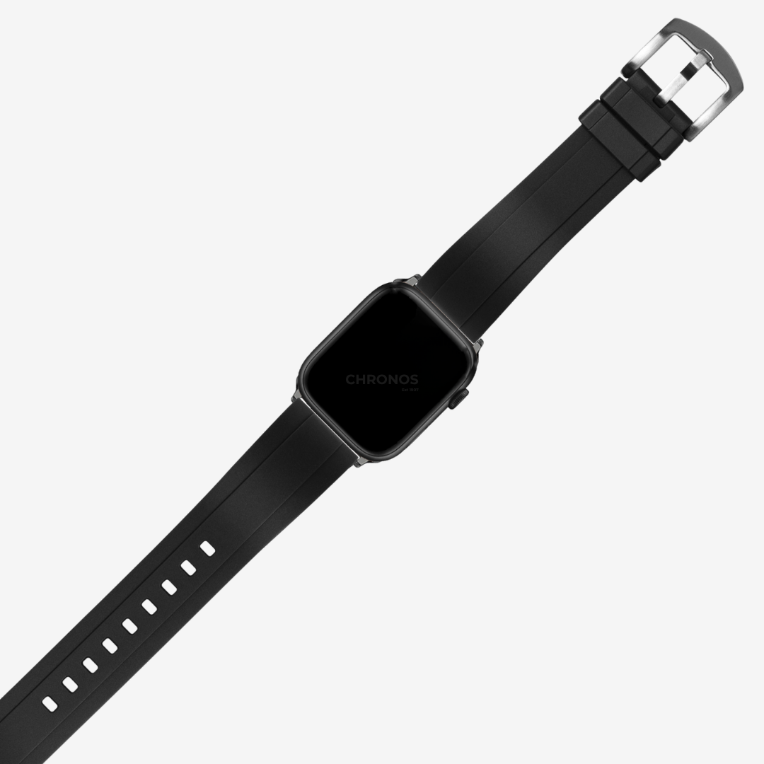 Apple Watch Band - Kingston FKM Rubber - Black - Watch Band