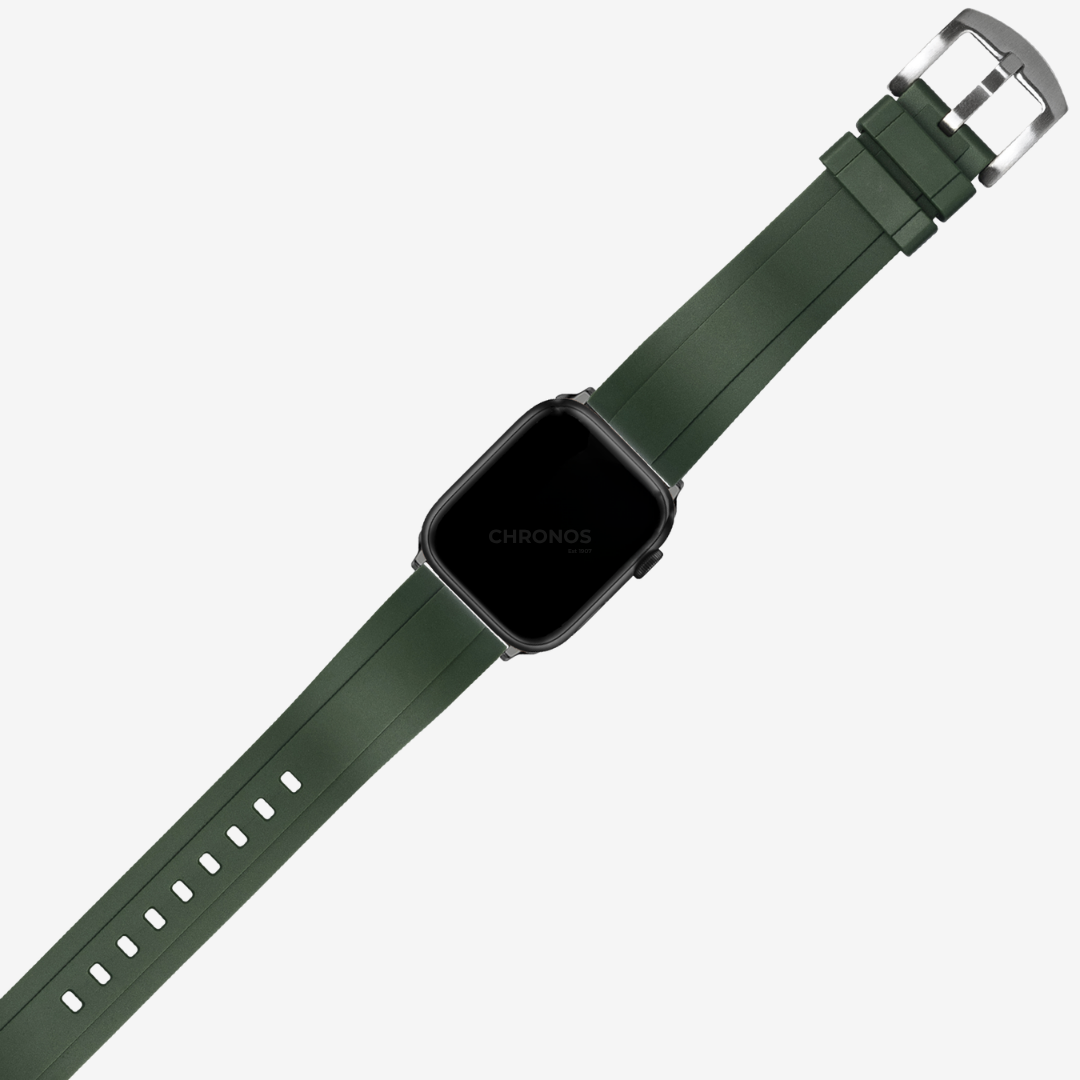 Apple Watch Band - Kingston FKM Rubber - Forest Green - Watch Band