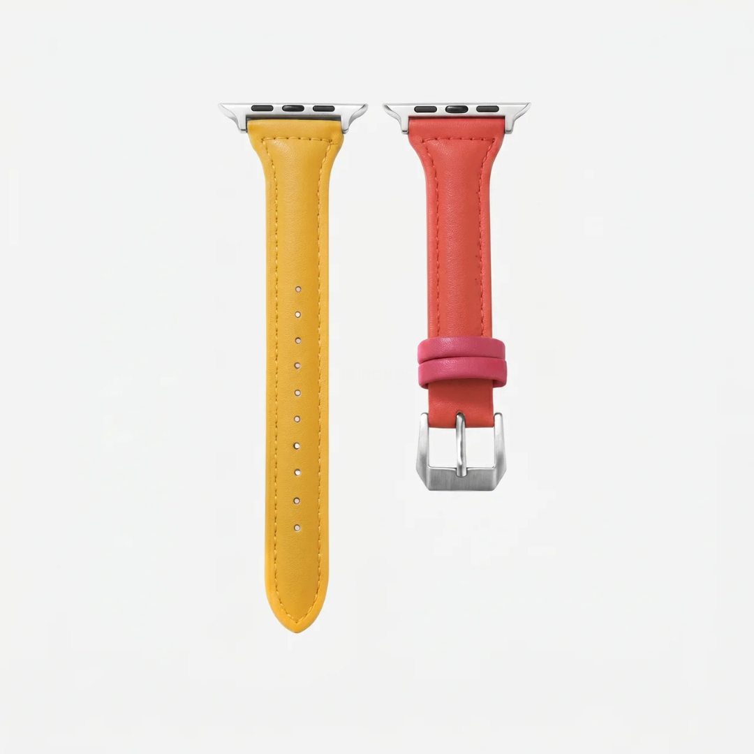 Apple Watch Band - Leather Classic - Yellow and Red - Watch Band
