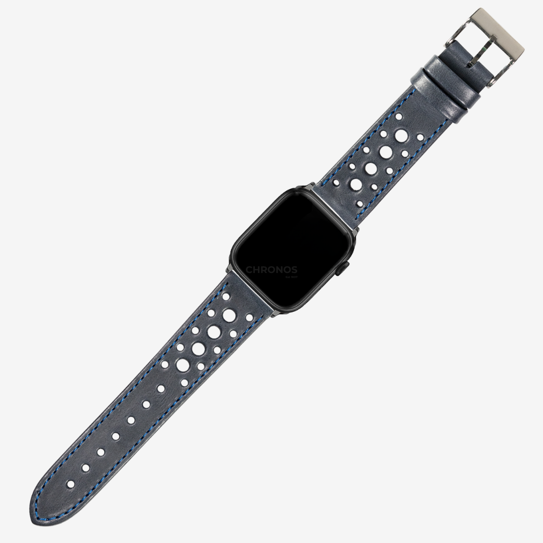 Apple Watch Band - Leather - Daytona - Navy Blue - Watch Band