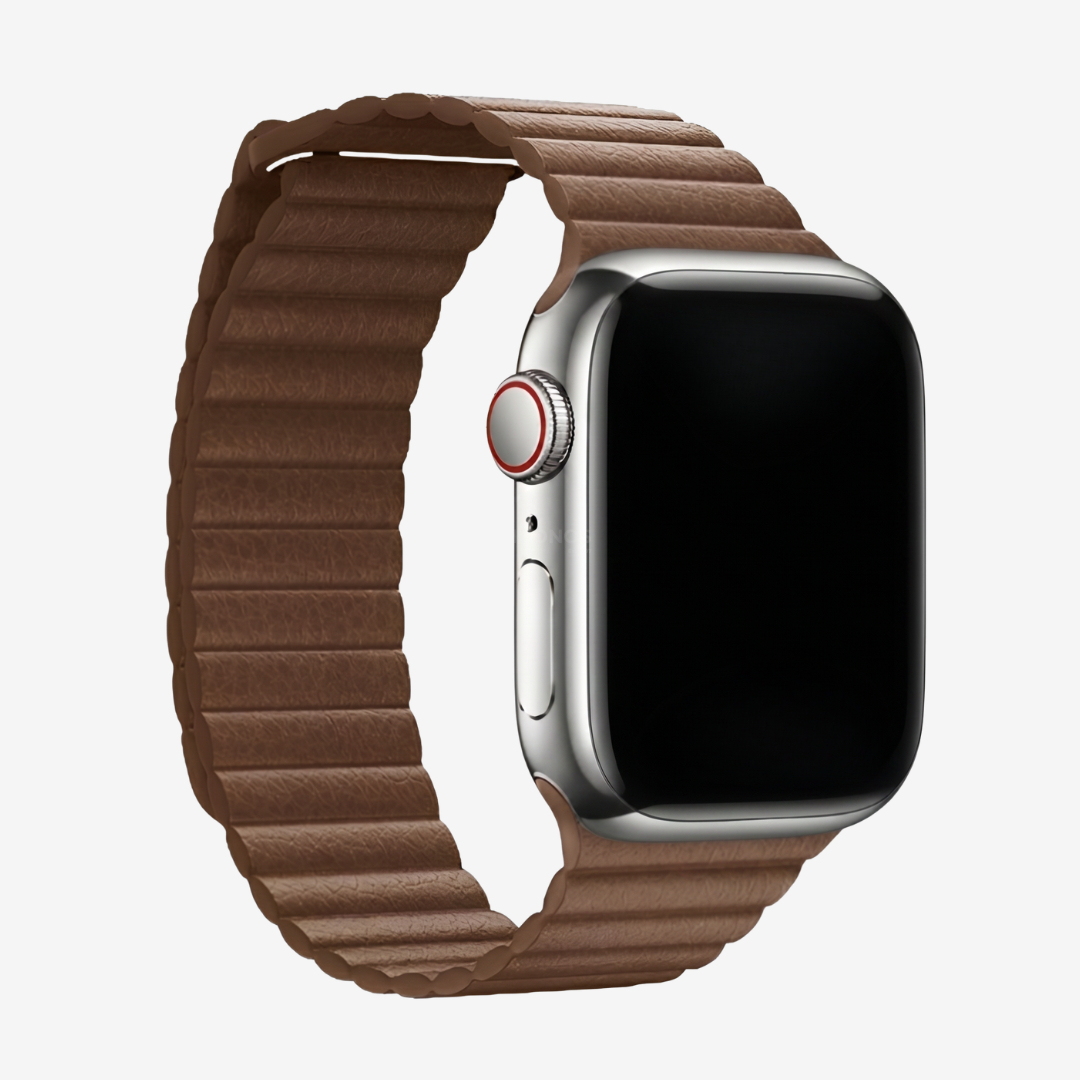 Apple Watch Band - Magnetic Leather Band - Marley Coffee / 38mm - Watch Band