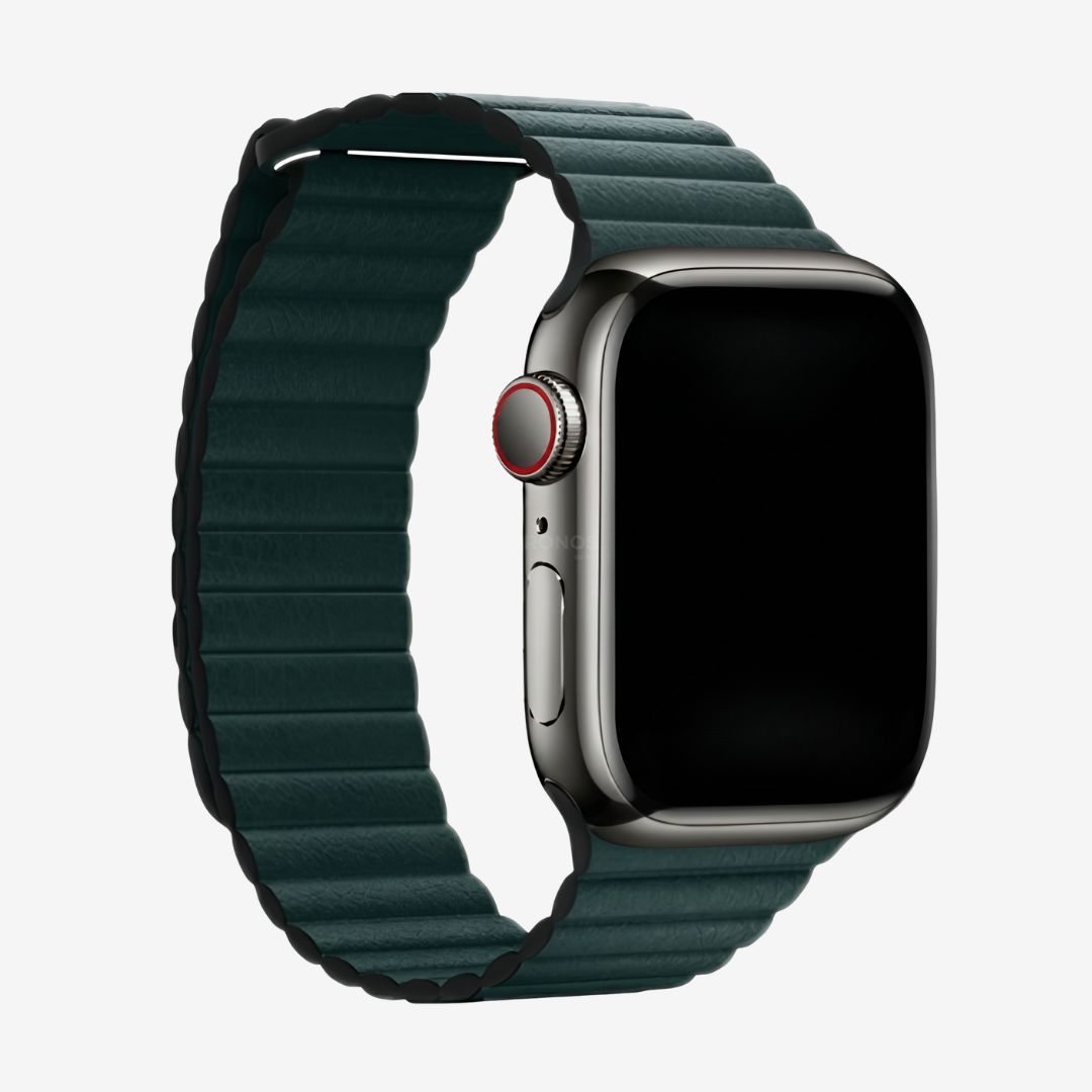Apple Watch Band - Magnetic Leather Band - Marley Forest Green / 38mm - Watch Band