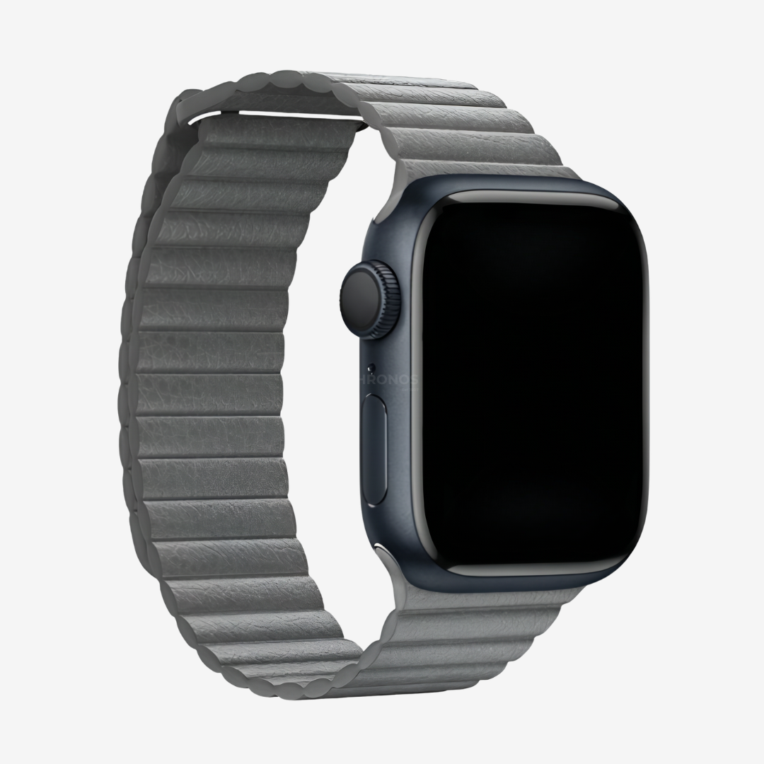 Apple Watch Band - Magnetic Leather Band - Marley Grey / 38mm - Watch Band