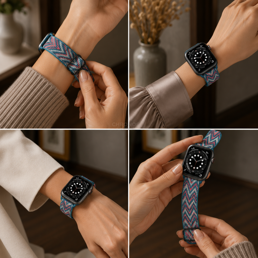 Apple Watch Band - Multicolour Scrunchie - Watch Band