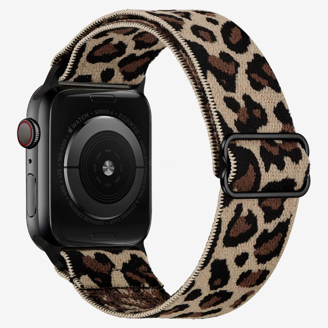 Apple Watch Band - Multicolour Scrunchie - Sand Leopard - Watch Band