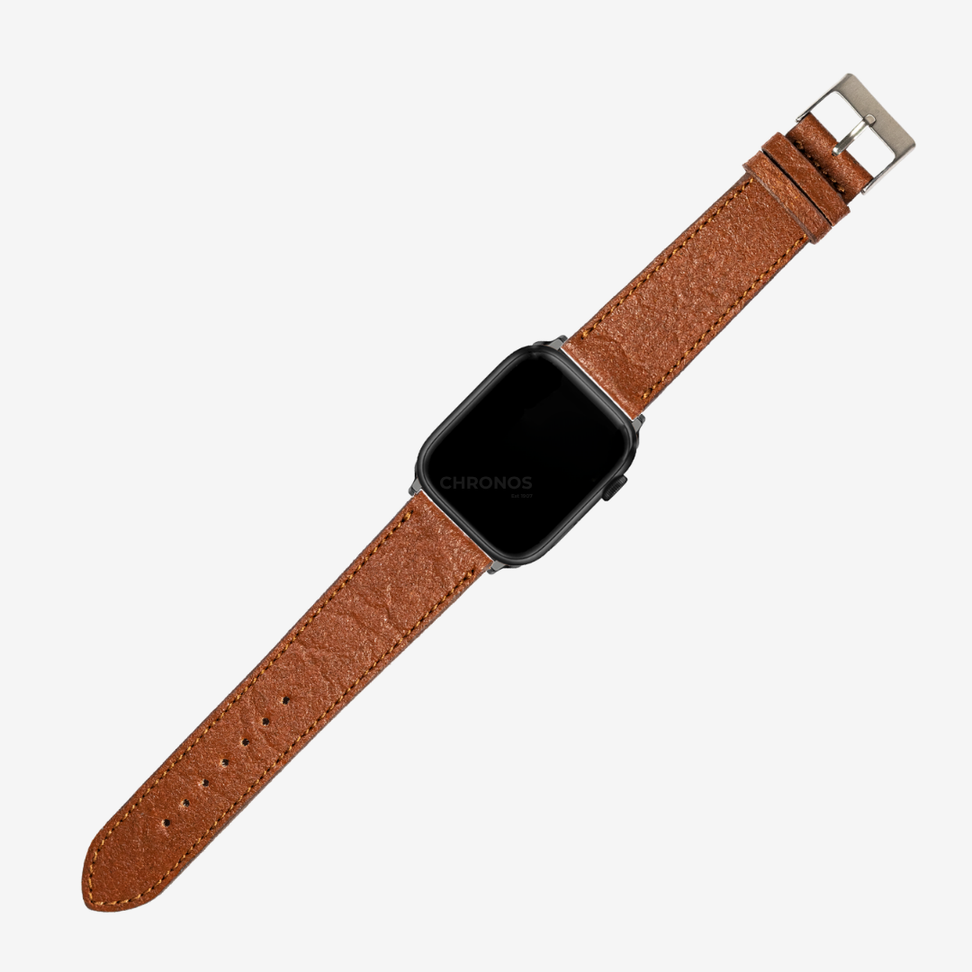 Apple Watch Band - Pineapple Vegan Leather - Brown - Watch Band