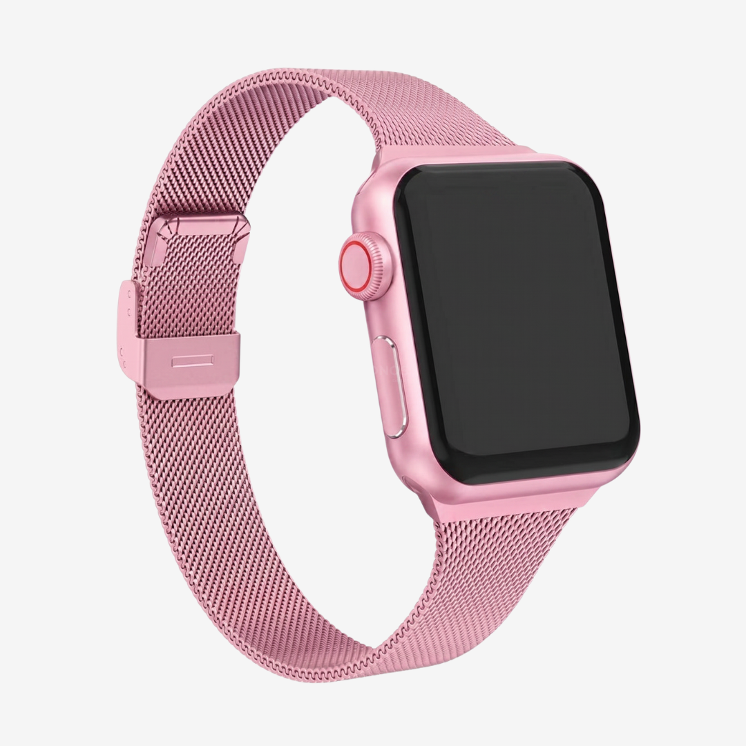 Apple Watch Band - Slim Stainless Steel Band - Pink / 38mm - Watch Band