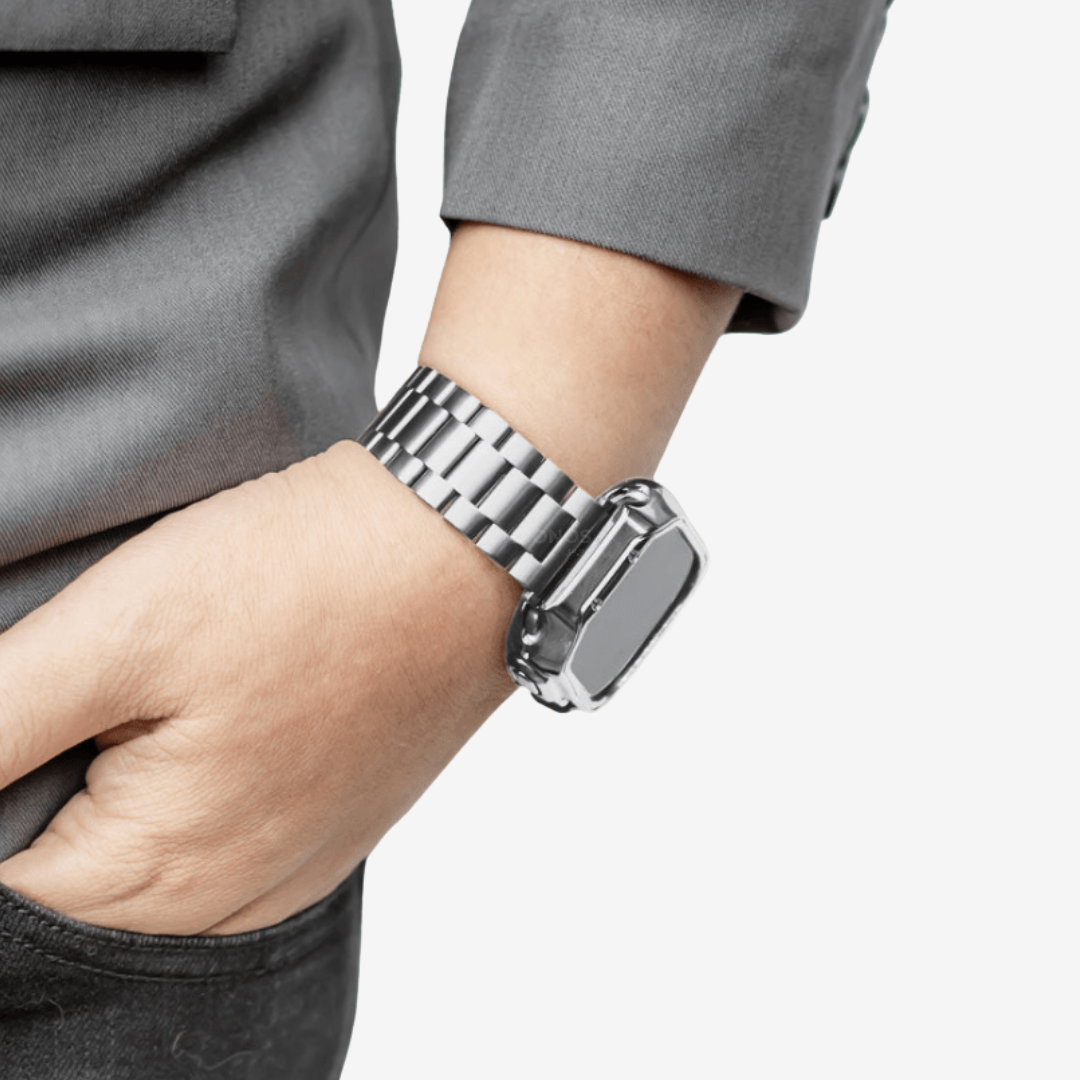 Apple Watch Band - Stainless Steel Band + Case - Watch Case