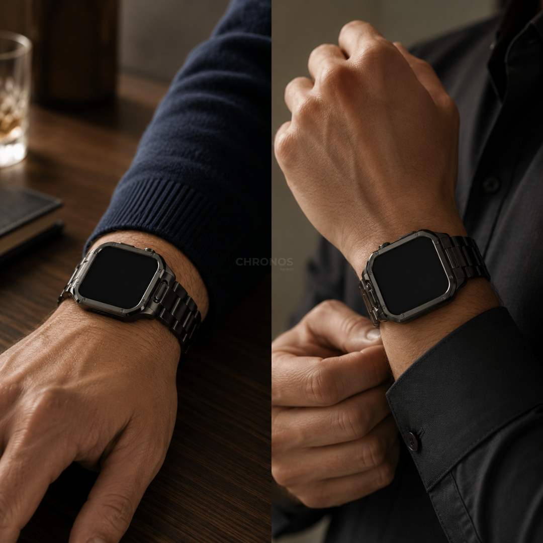 Apple Watch Band - Stainless Steel Band + Case - Watch Case