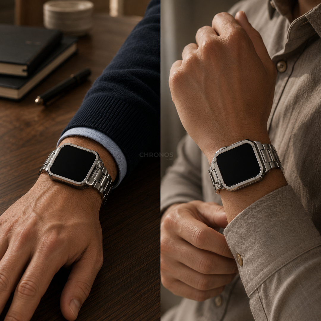 Apple Watch Band - Stainless Steel Band + Case - Watch Case