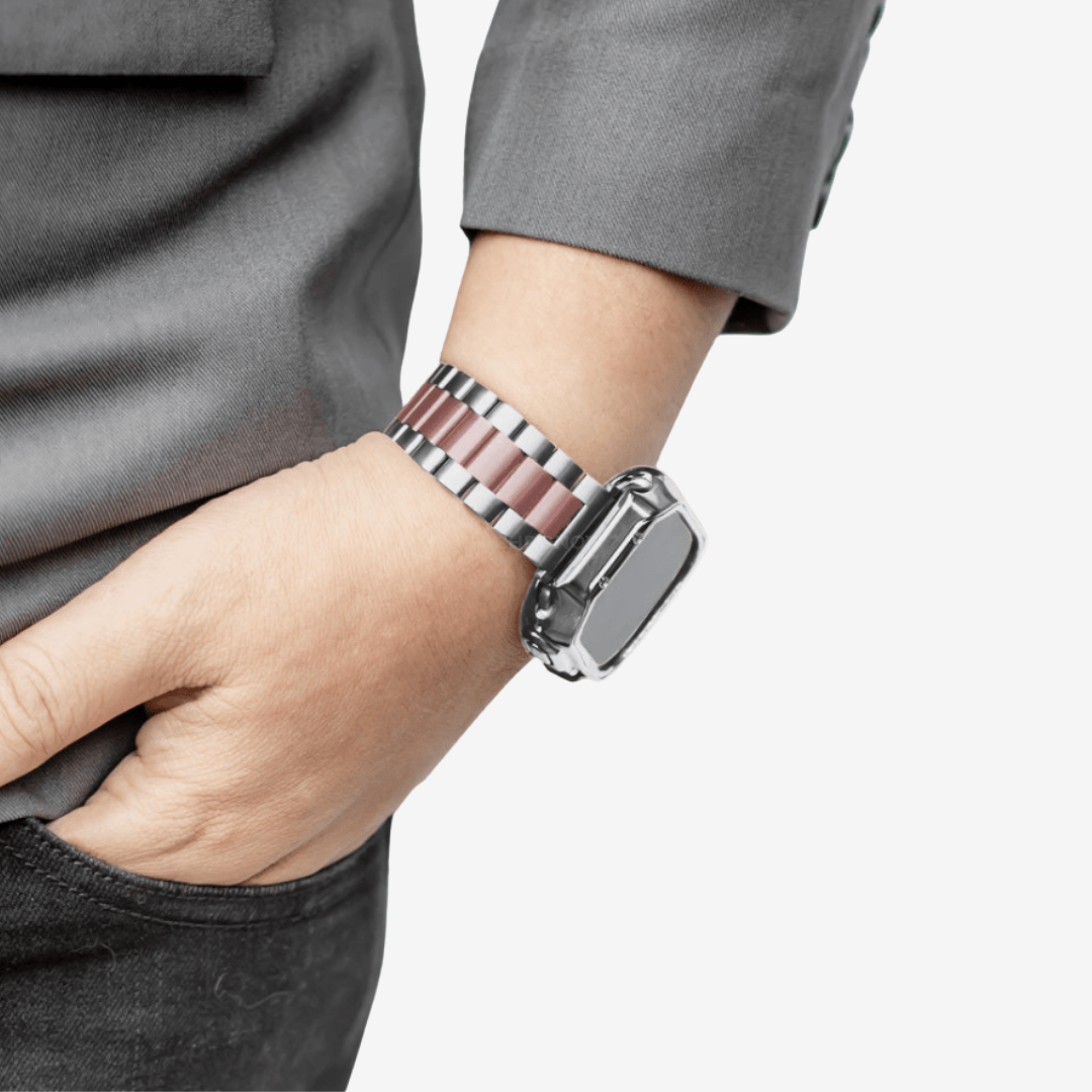 Apple Watch Band - Stainless Steel Band + Case - Watch Case