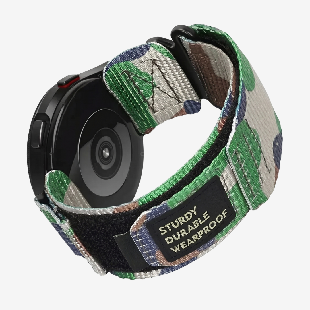 Coros Watch Band - Camouflage Nylon - Camouflage Green - Watch Band