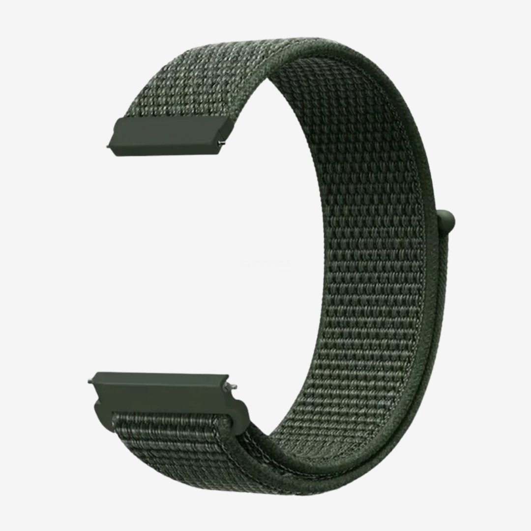 Coros Watch Band - Comfort Nylon Loop - Army Green 1 - Watch Band