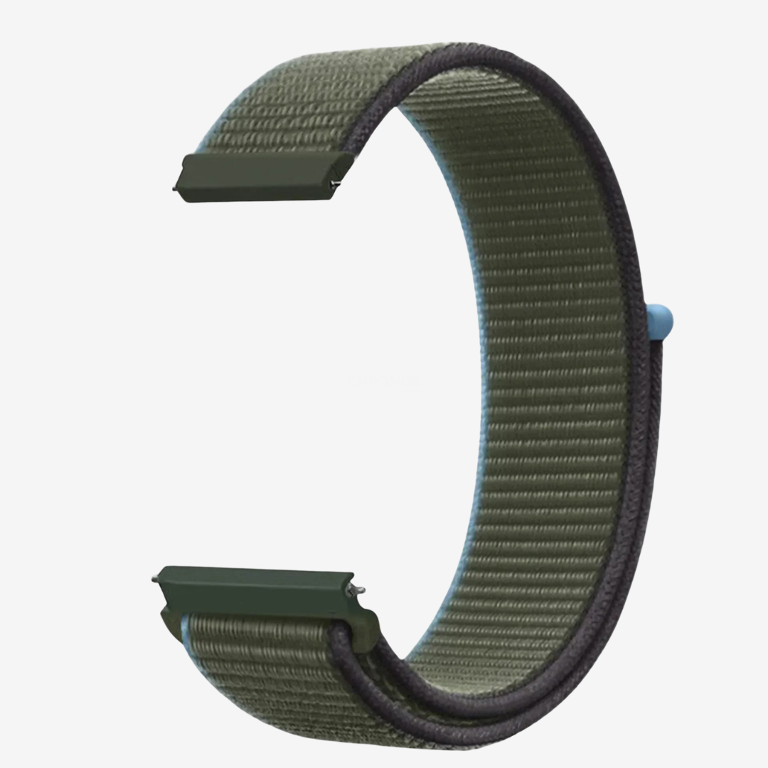 Coros Watch Band - Comfort Nylon Loop - Army Green 2 - Watch Band