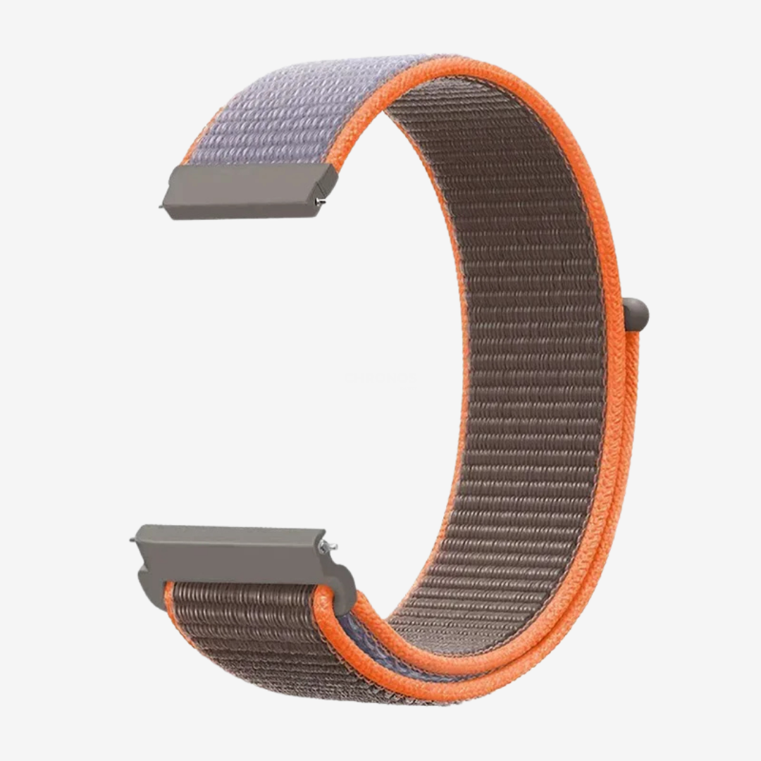 Coros Watch Band - Comfort Nylon Loop - Beige Orange - Watch Band