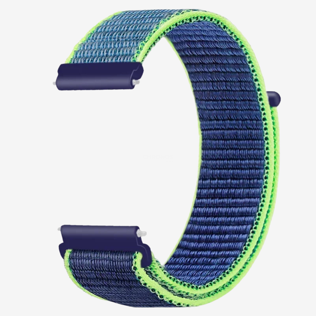 Coros Watch Band - Comfort Nylon Loop - Blue Neon - Watch Band