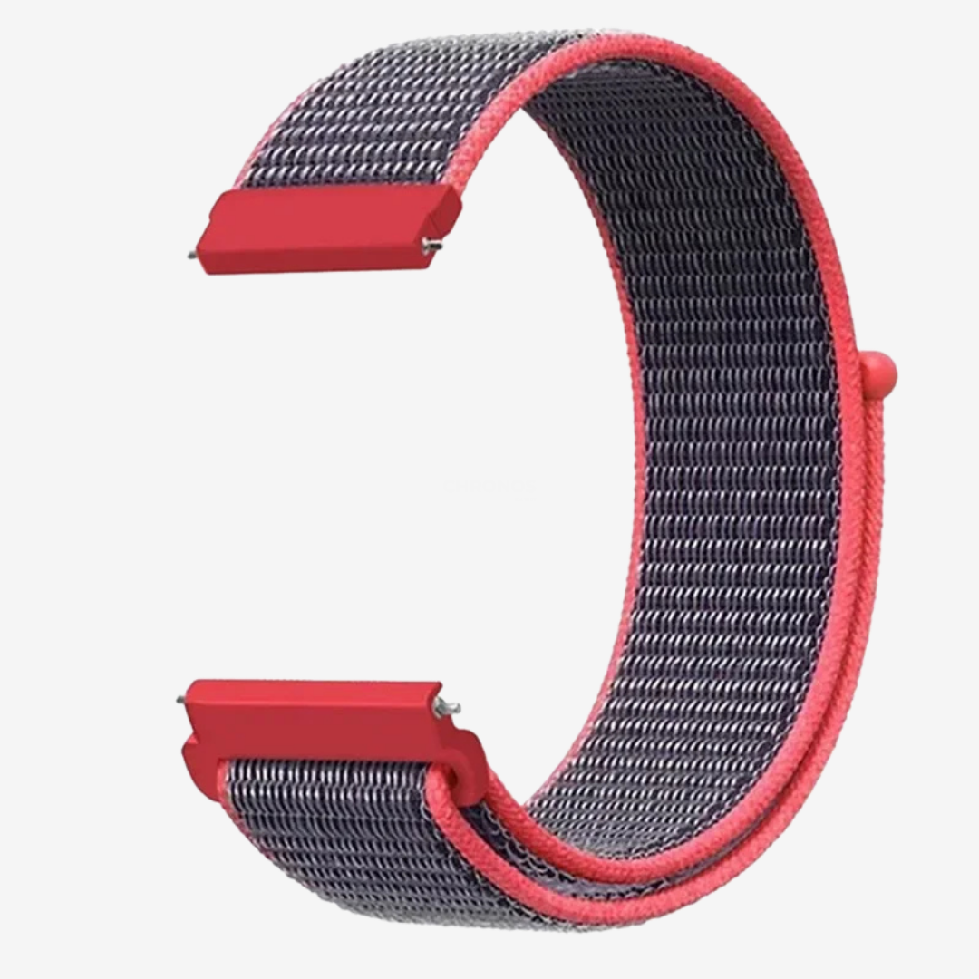 Coros Watch Band - Comfort Nylon Loop - Blue Peach - Watch Band