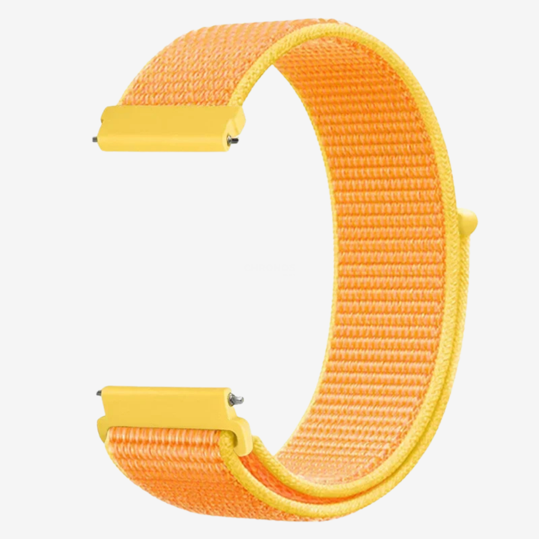 Coros Watch Band - Comfort Nylon Loop - Bright Orange - Watch Band