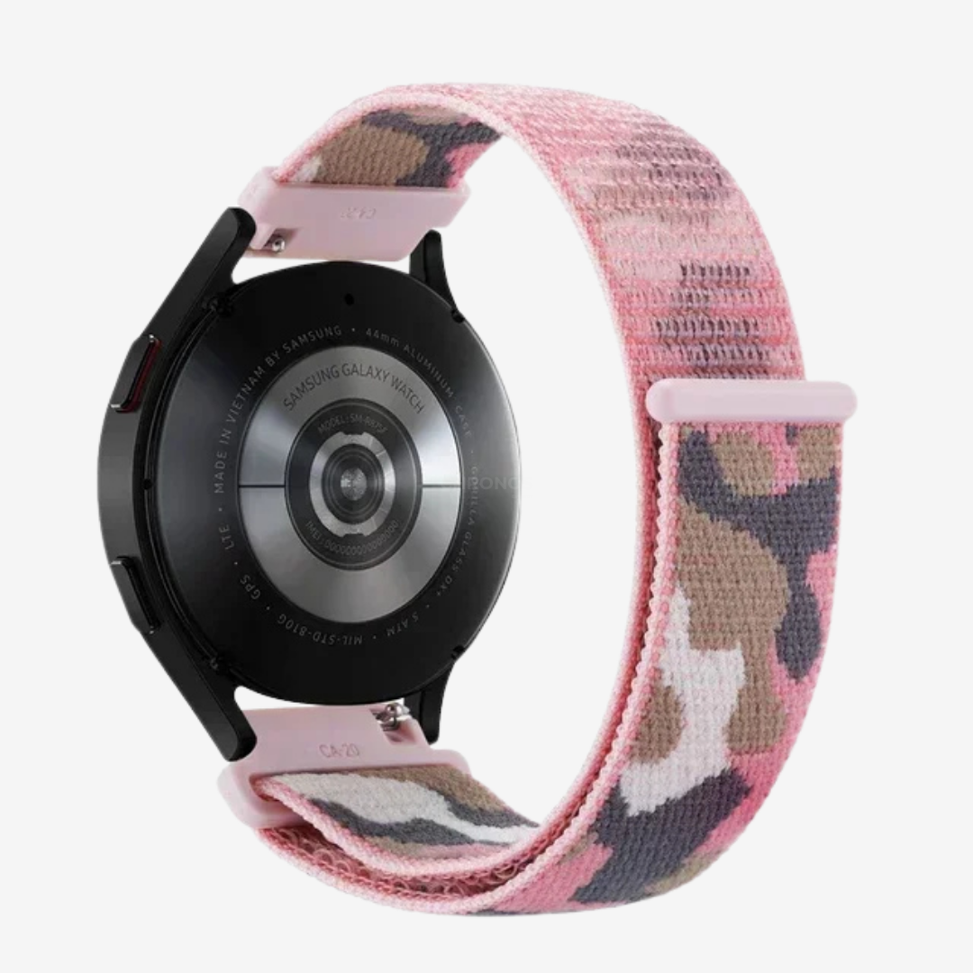 Coros Watch Band - Comfort Nylon Loop - Camouflage Pink - Watch Band