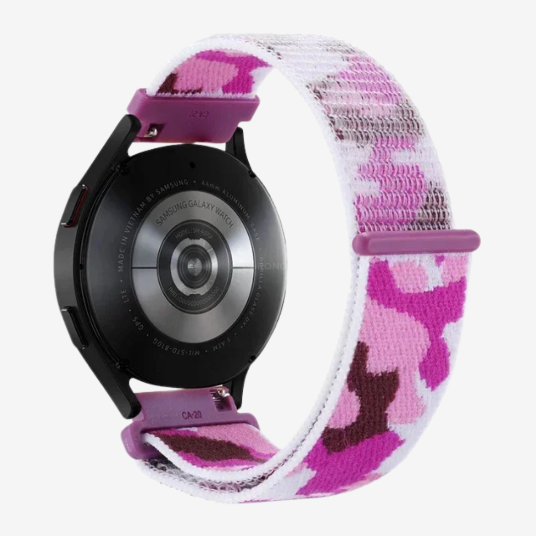 Coros Watch Band - Comfort Nylon Loop - Camouflage Purple - Watch Band