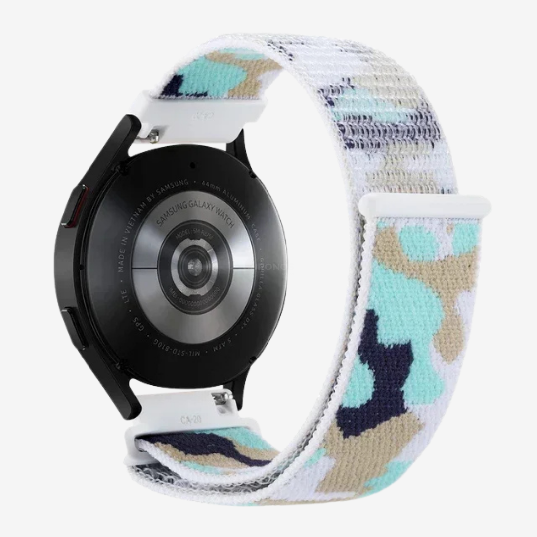 Coros Watch Band - Comfort Nylon Loop - Camouflage White - Watch Band