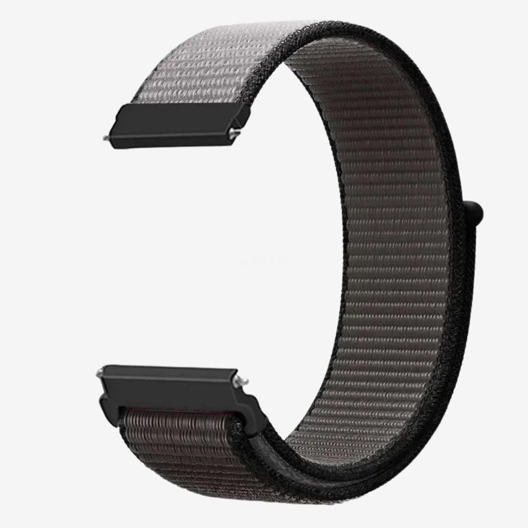 Coros Watch Band - Comfort Nylon Loop - Dark Brown 1 - Watch Band