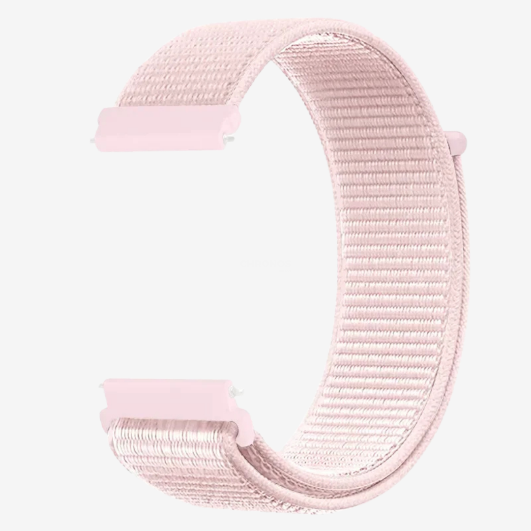 Coros Watch Band - Comfort Nylon Loop - Light Pink 1 - Watch Band