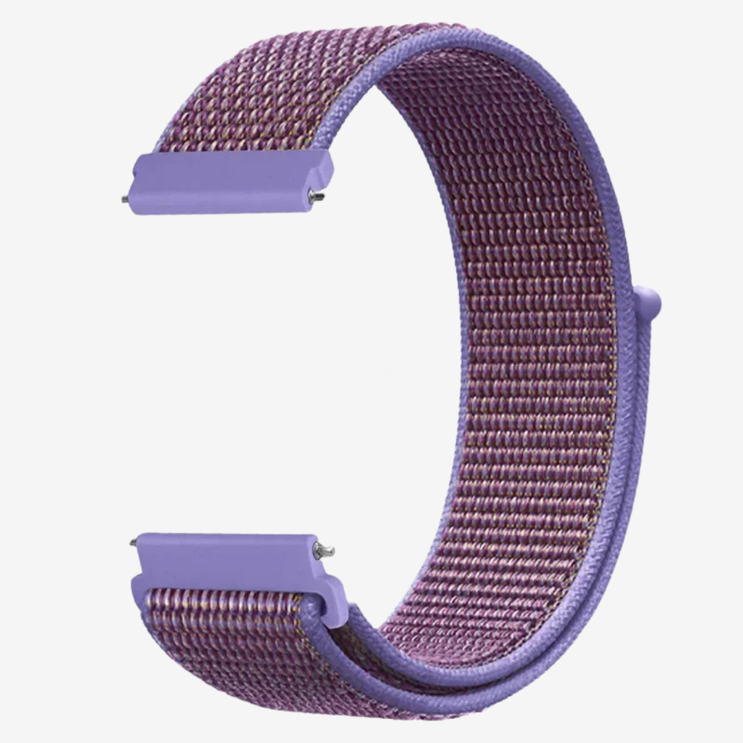 Coros Watch Band - Comfort Nylon Loop - Light Purple - Watch Band