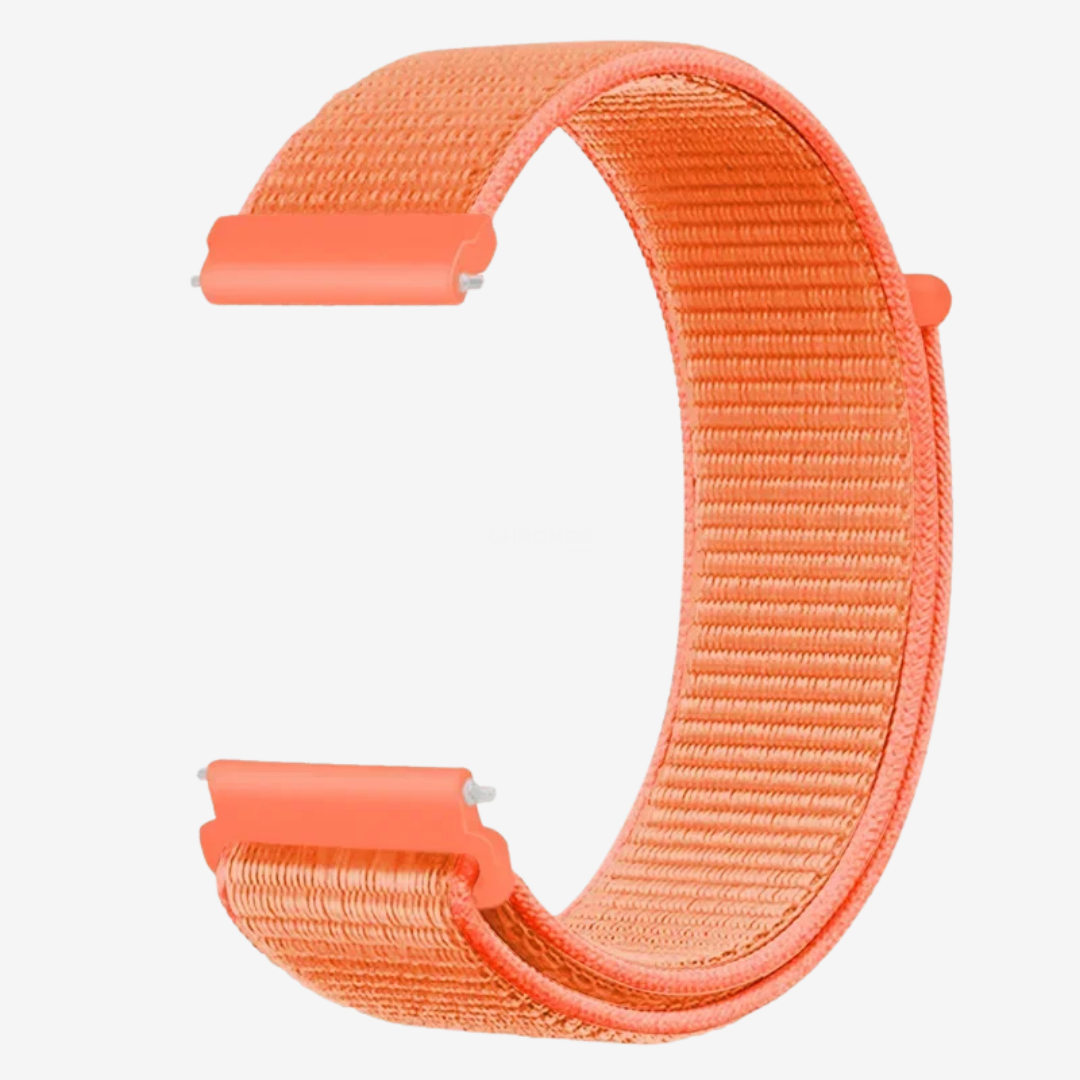 Coros Watch Band - Comfort Nylon Loop - Orange 1 - Watch Band