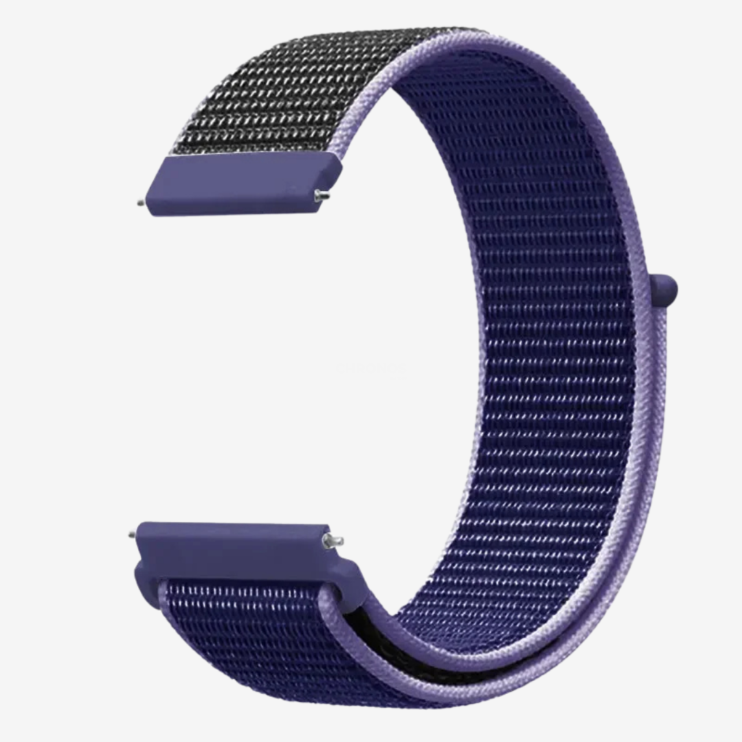 Coros Watch Band - Comfort Nylon Loop - Purple 3 - Watch Band