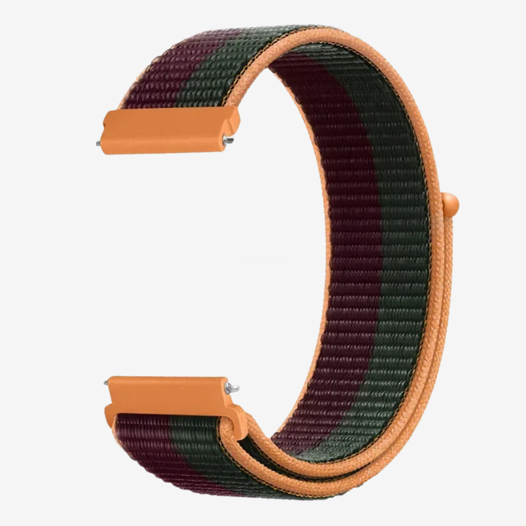 Coros Watch Band - Comfort Nylon Loop - Tricolor 3 - Watch Band