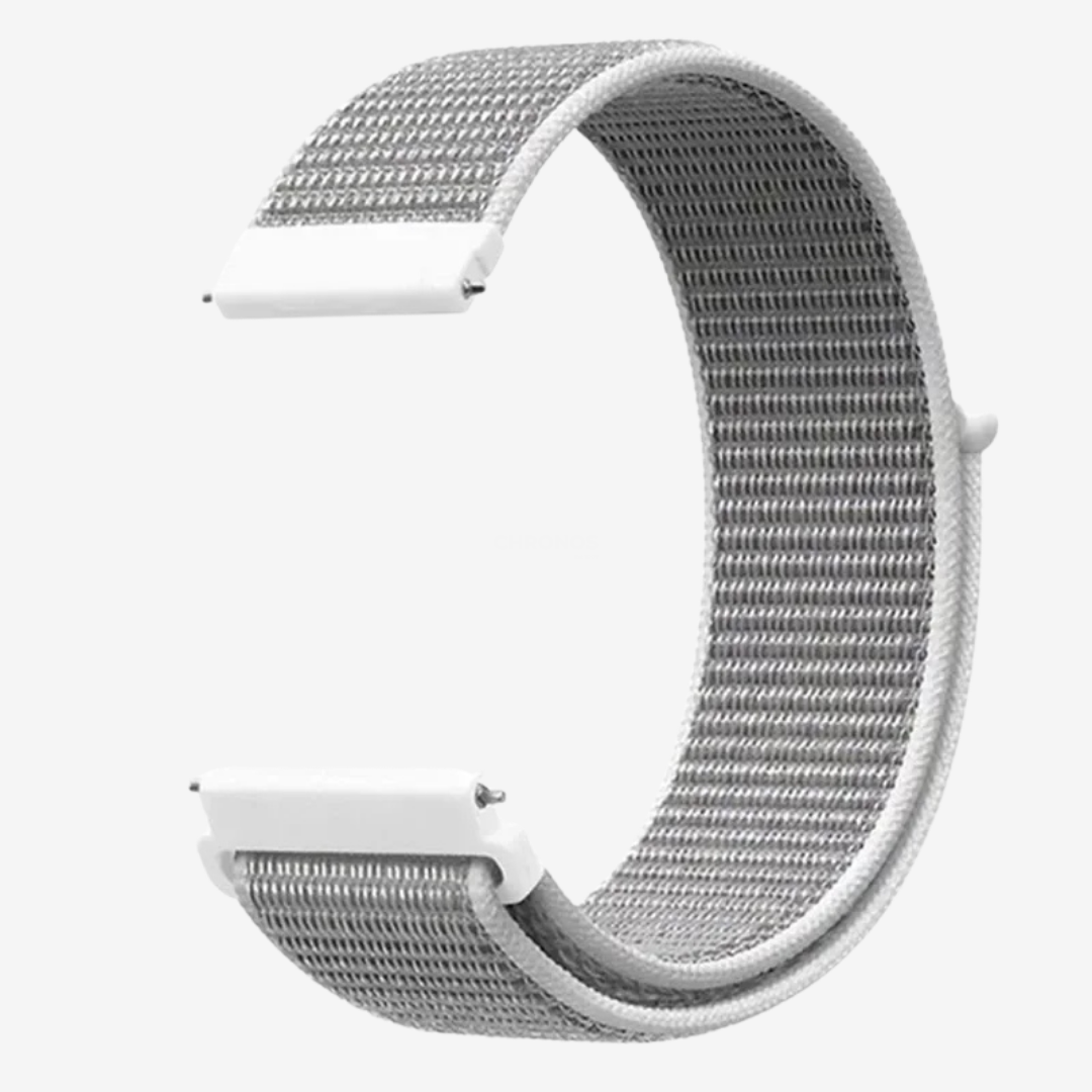 Coros Watch Band - Comfort Nylon Loop - White 1 - Watch Band