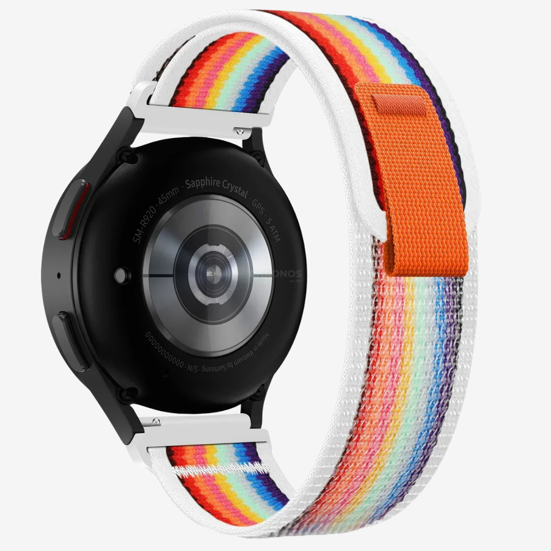Coros Watch Band - Durable Nylon Loop - Rainbow - Watch Band