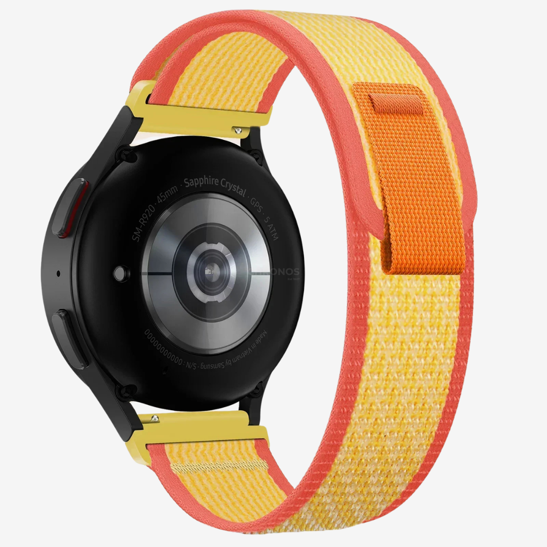 Coros Watch Band - Durable Nylon Loop - Yellow Peach - Watch Band