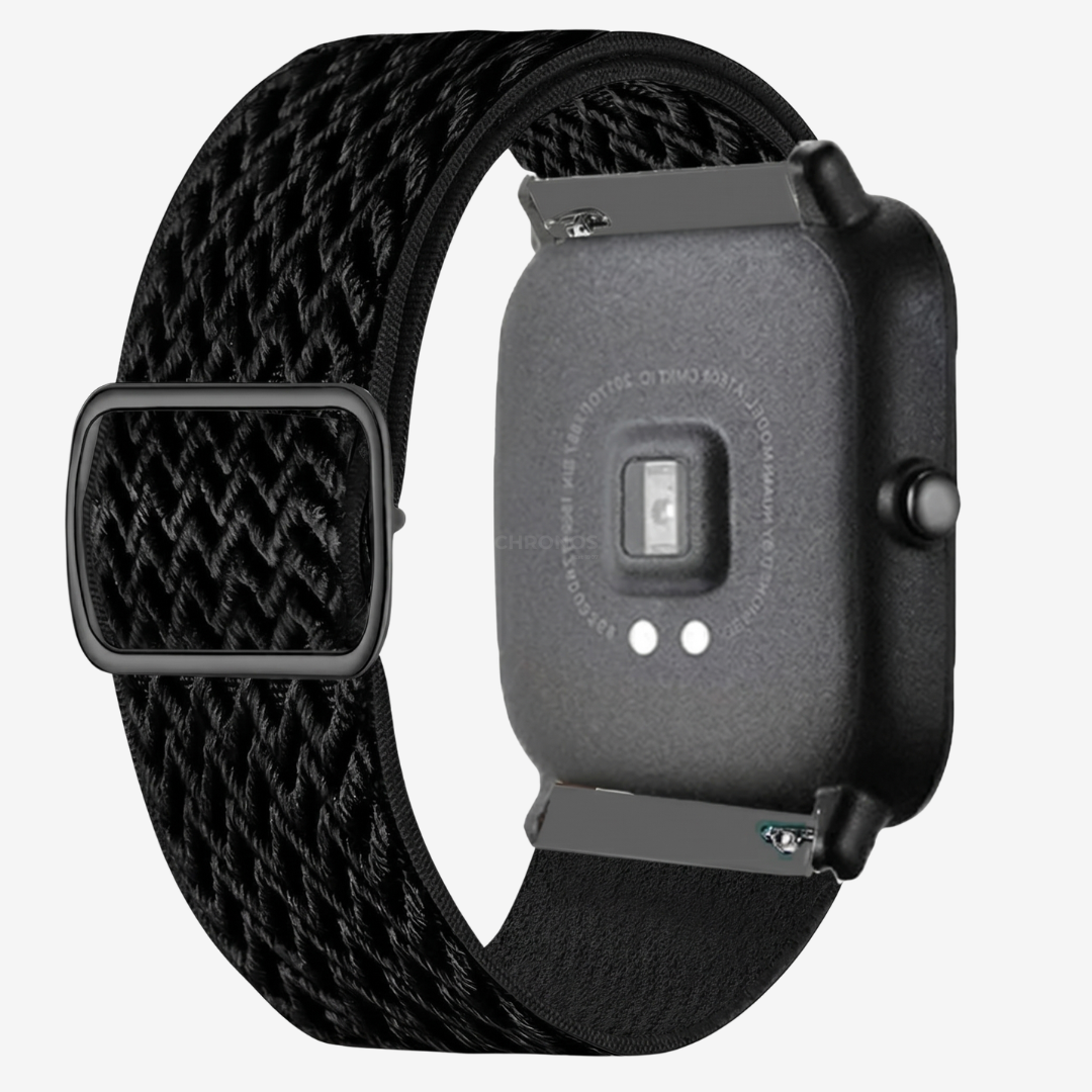 Coros Watch Band - Elastic Nylon - Classic Black - Watch Band