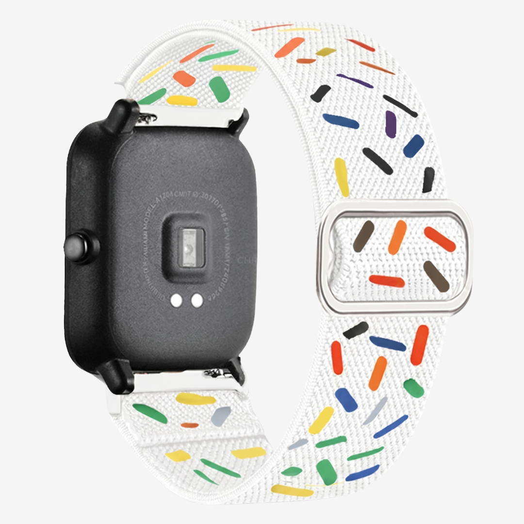 Coros Watch Band - Elastic Nylon - Pride Edition White - Watch Band