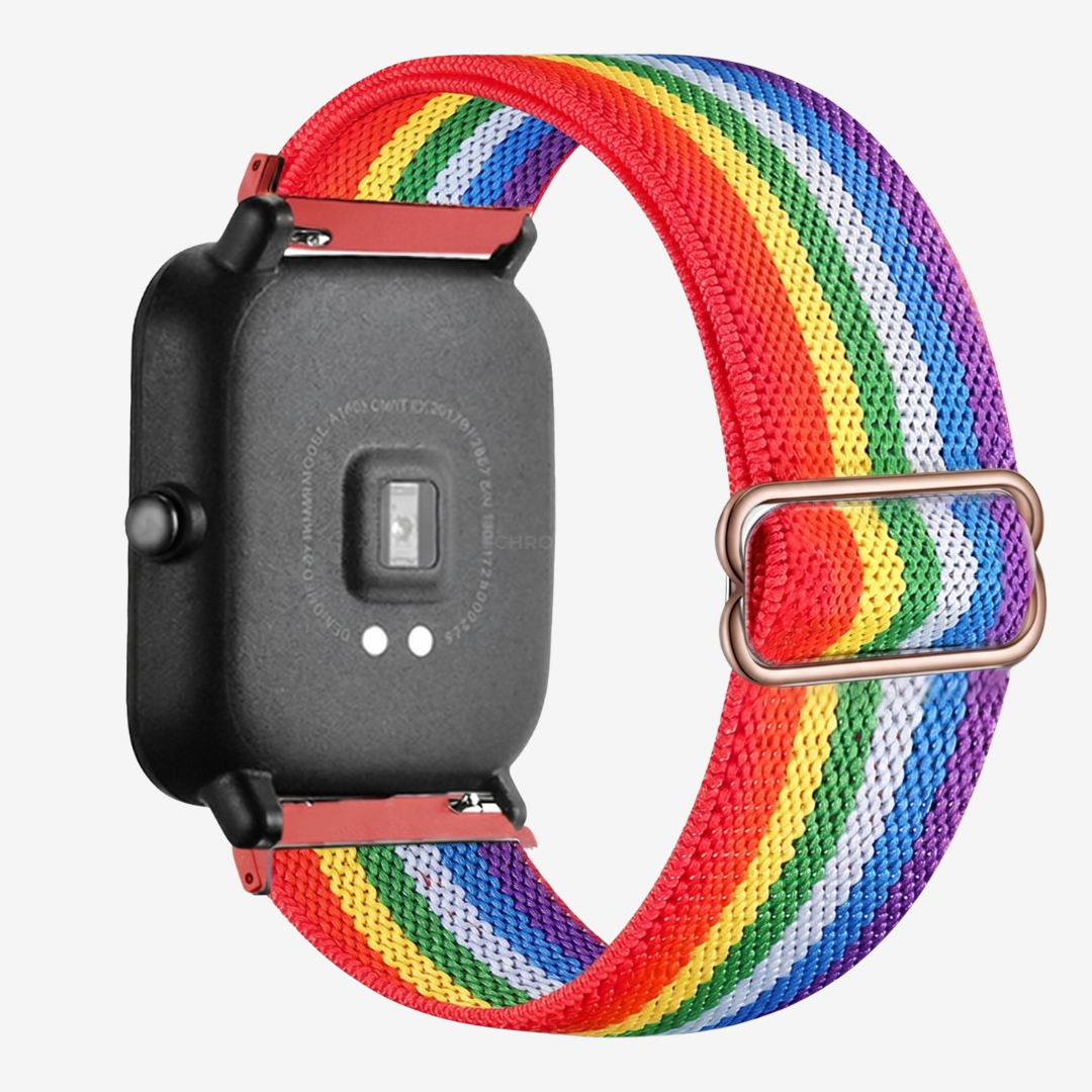 Coros Watch Band - Elastic Nylon - Rainbow - Watch Band