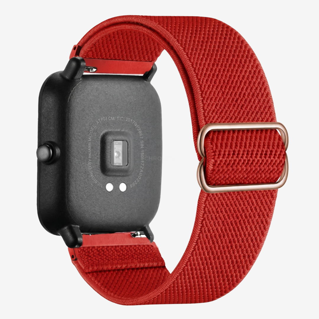 Coros Watch Band - Elastic Nylon - Red - Watch Band
