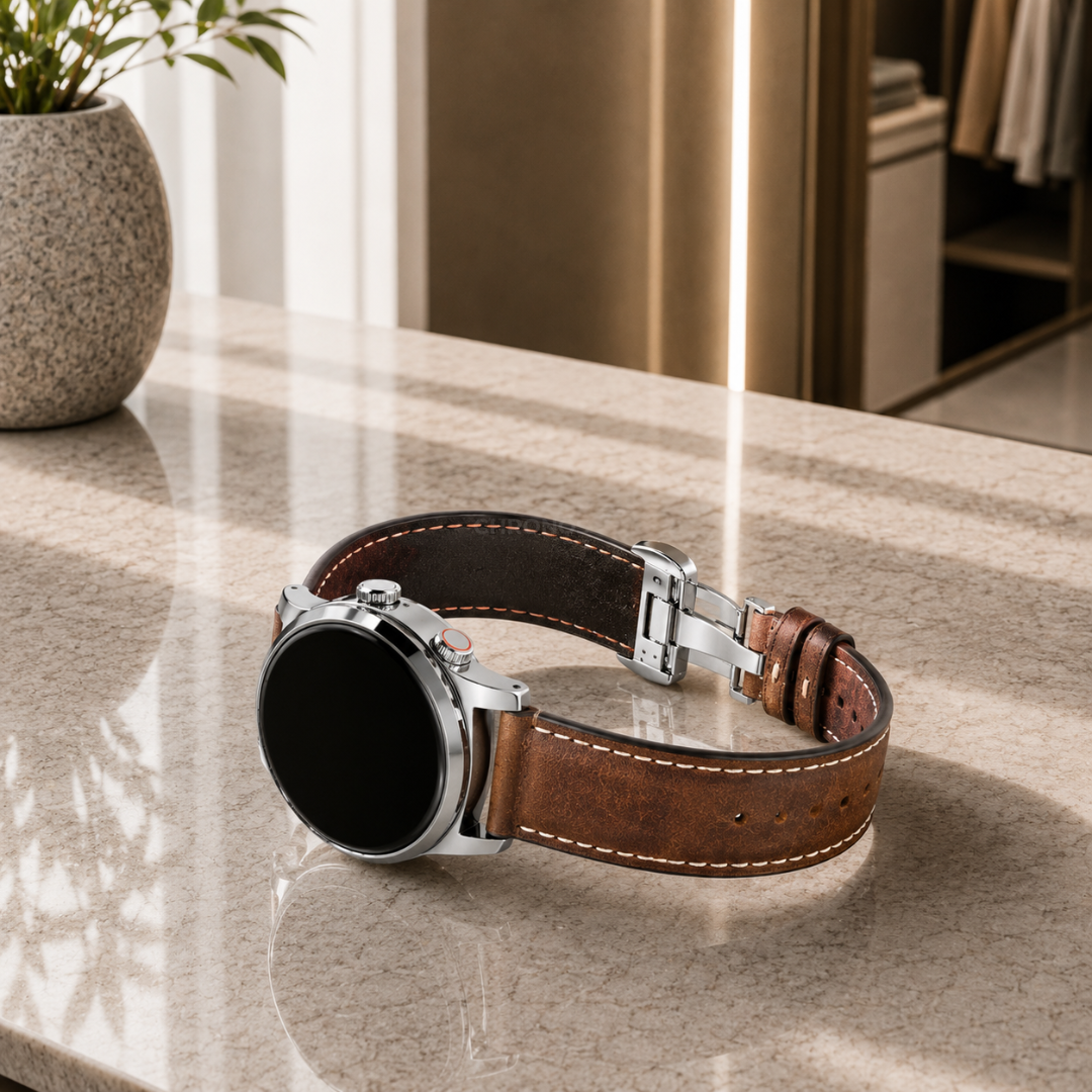Coros Watch Band - Genuine Calfskin Leather - Watch Band