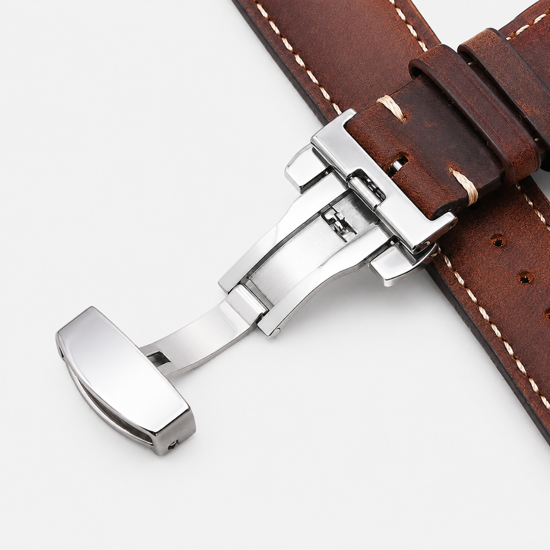 Coros Watch Band - Genuine Calfskin Leather - Watch Band