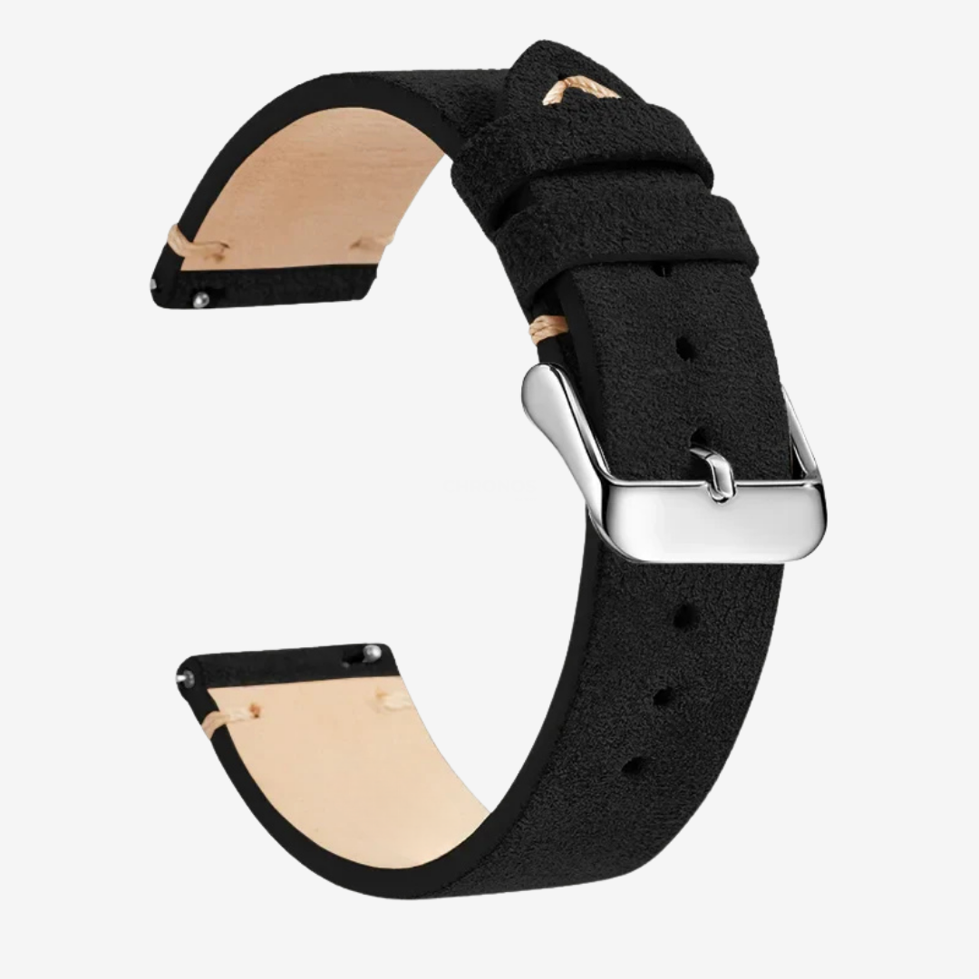 Coros Watch Band - Genuine Leather - Black 1 - Watch Band