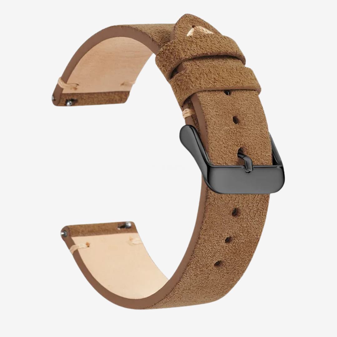 Coros Watch Band - Genuine Leather - Coffee Brown 2 - Watch Band