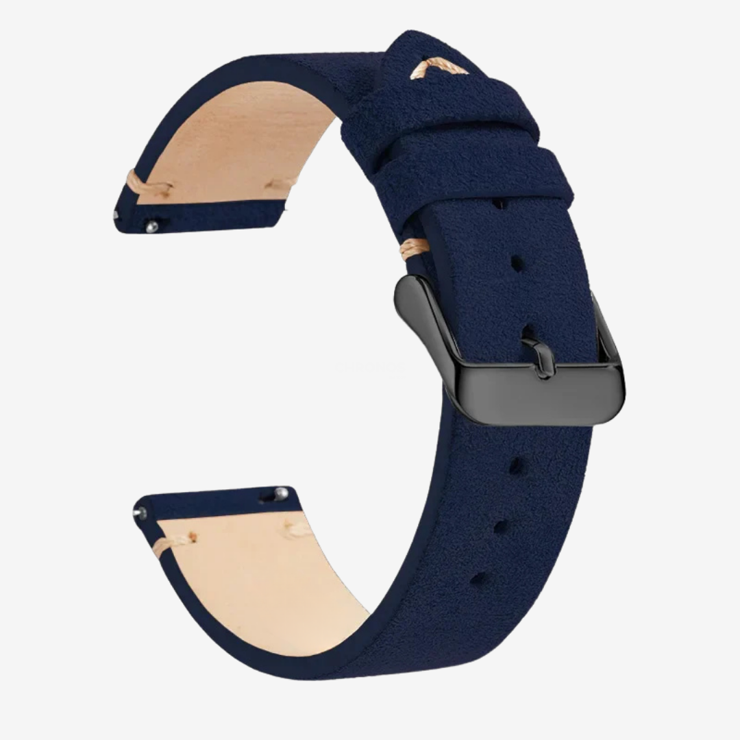 Coros Watch Band - Genuine Leather - Dark Blue 2 - Watch Band