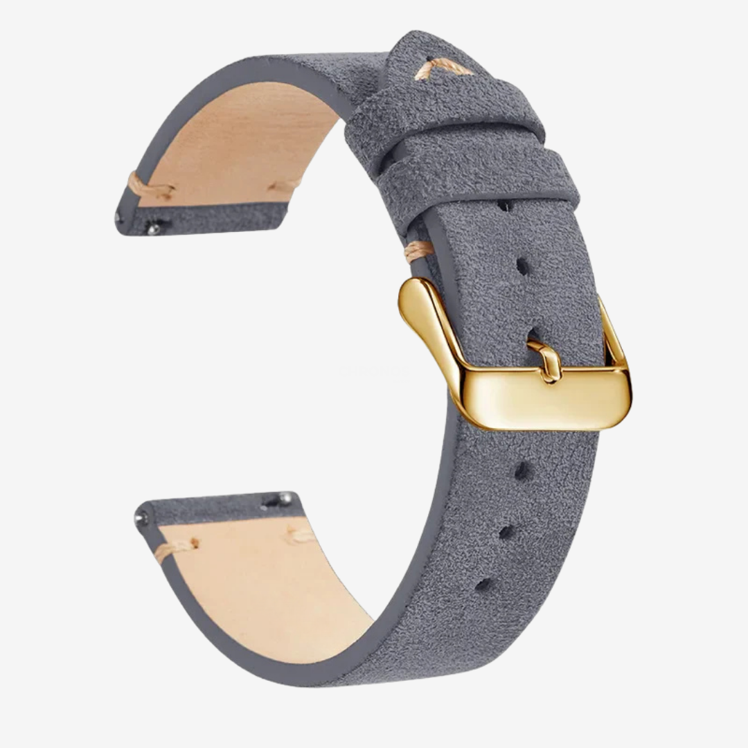 Coros Watch Band - Genuine Leather - Dark Gray 3 - Watch Band