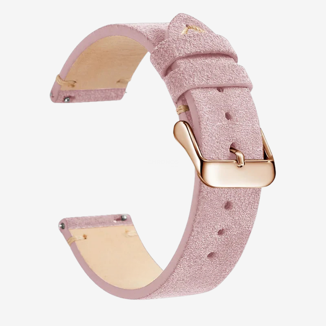 Coros Watch Band - Genuine Leather - Pink 4 - Watch Band