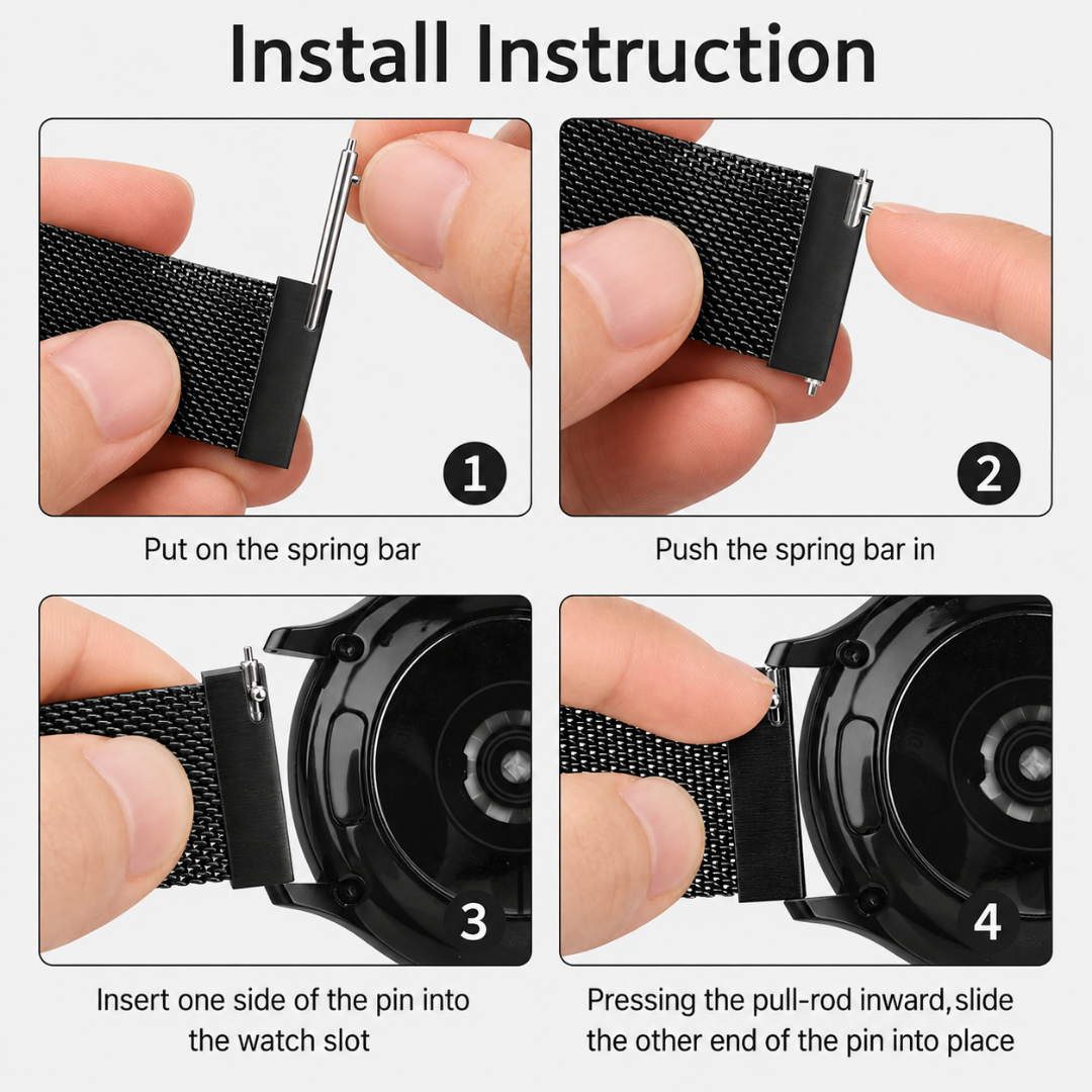 Coros Watch Band - Milanese Loop - Watch Band