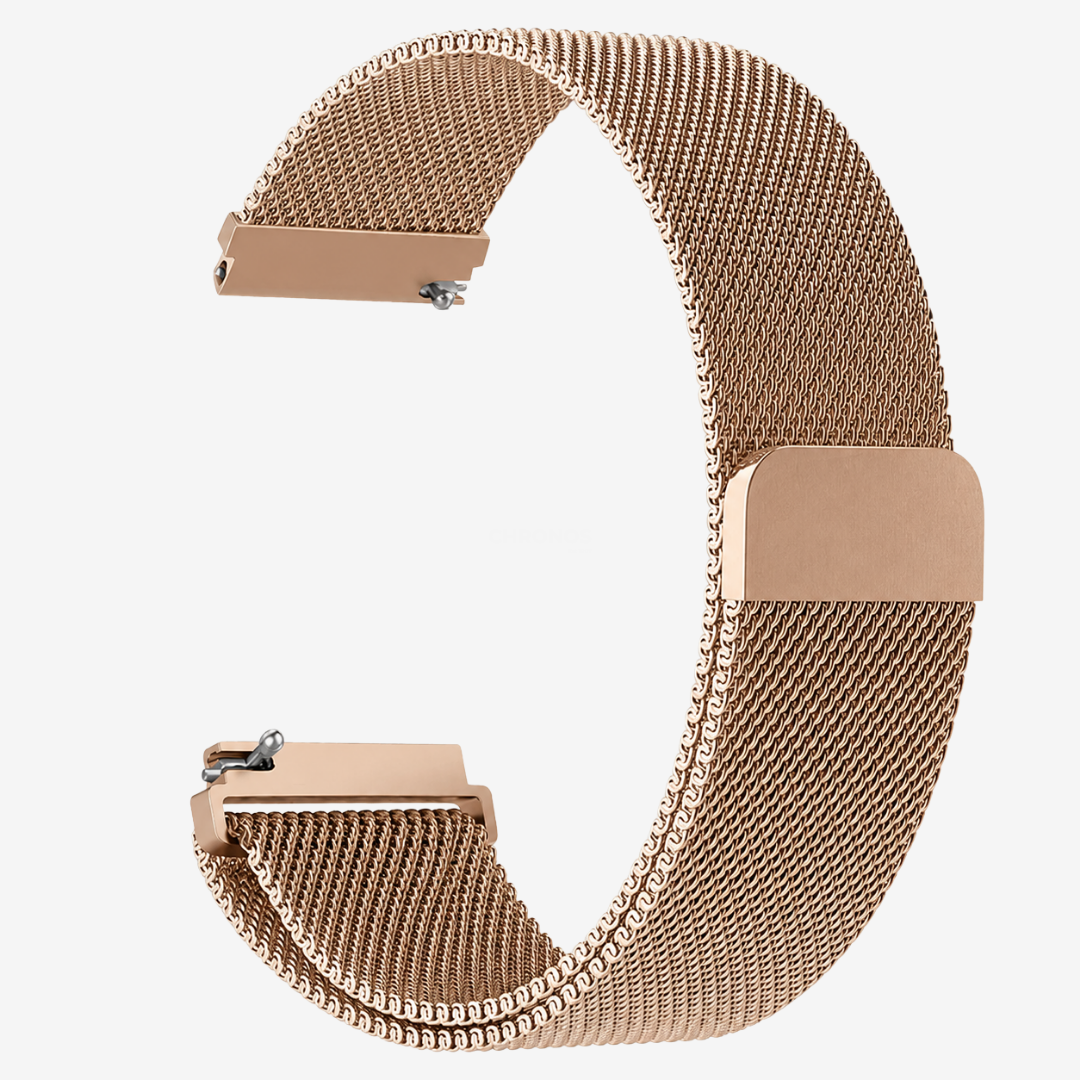Coros Watch Band - Milanese Loop - Rose Gold - Watch Band