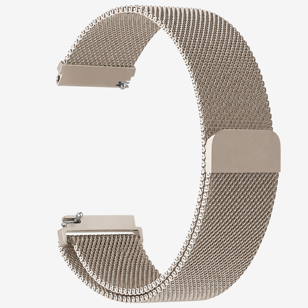 Coros Watch Band - Milanese Loop - Vintage Gold - Watch Band